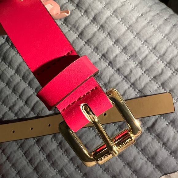 Michael Kors Womens Belt Bag Fanny Pack MK Signature dark pink Sz-Large/xl - Picture 2 of 13